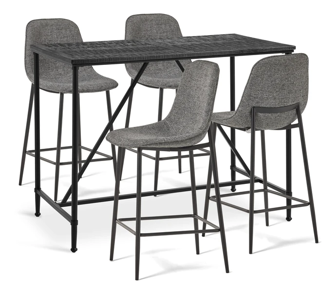 Gotham, Matgrupp med 4 barstolar Melic