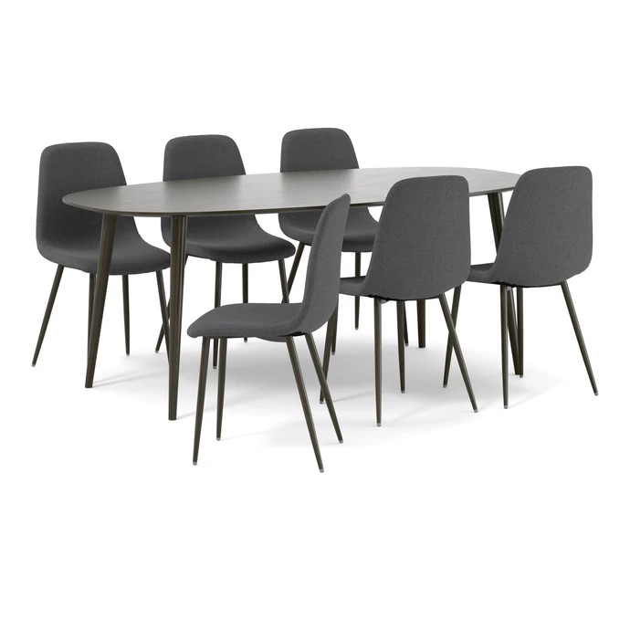 Plaine, Matgrupp med 6 stolar Tracy