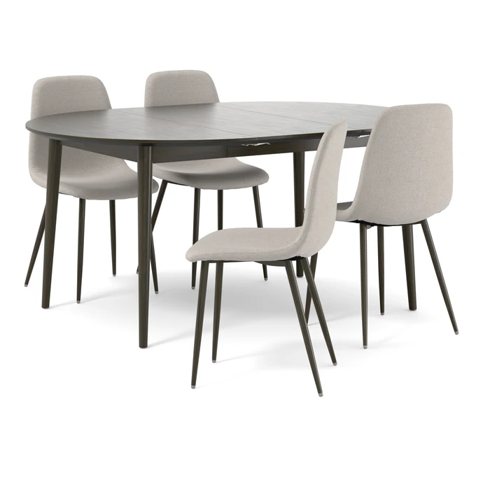 Harry, Matbord med 4 stolar Tracy