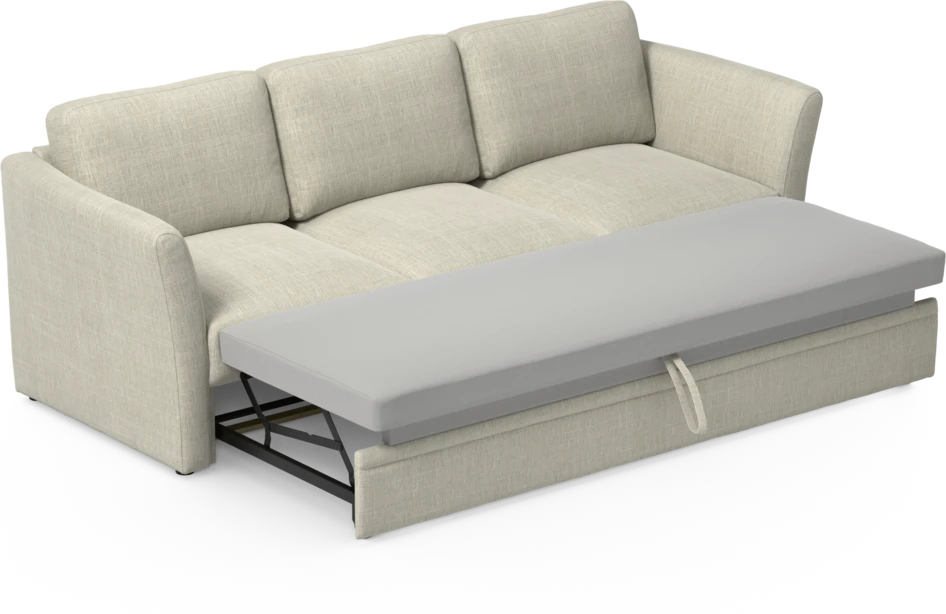Öland - Bäddsoffa 3-sits, längsbäddad - Beige