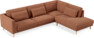 Willow - 3-sits soffa med divan höger, fast klädsel - Röd