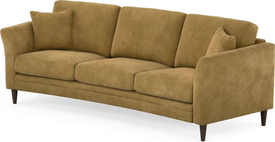 Eden - 3-sits soffa svängd - Gul