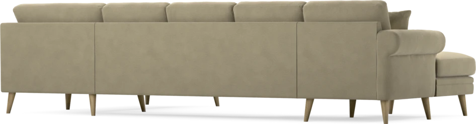 Eden - 3-sits soffa med schäslong vänster och divan höger - Beige