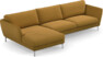 Madison Lux - 3-sits soffa med schäslong vänster - Gul