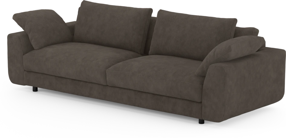Amie - 4-sits soffa - Brun
