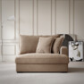 Rossi - 1,5-sits med armstöd höger - Beige