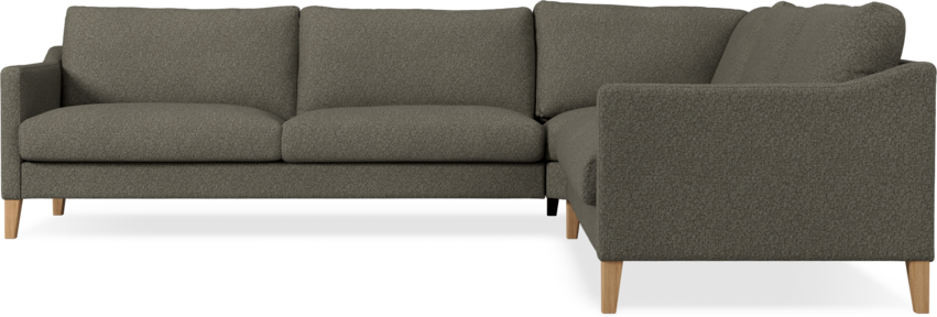 Winston - Hörnsoffa, 3+2-sits - Brun