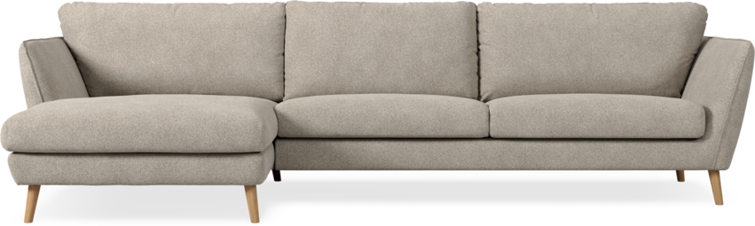 Madison Lux - 3-sits soffa med schäslong vänster - Vit