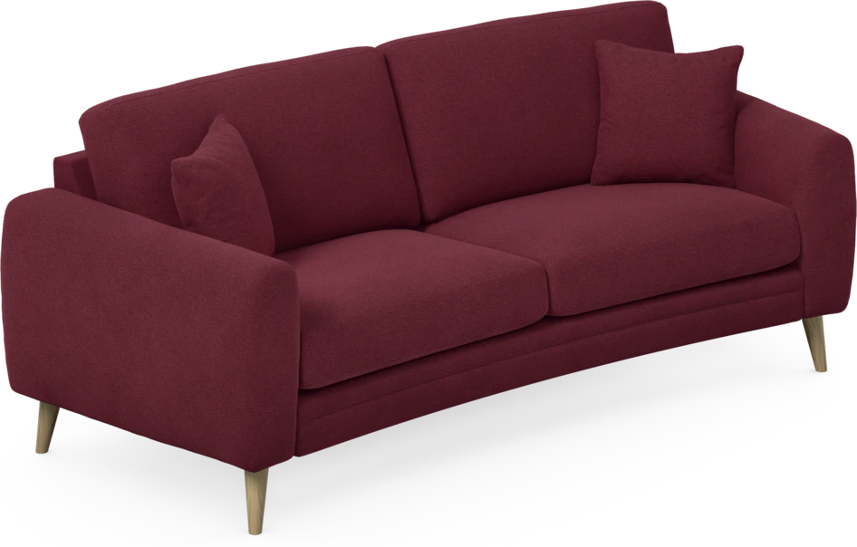 Eden - 2,5-sits soffa svängd - Röd
