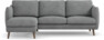 Madison Lux - 2-sits soffa med schäslong vänster - Vit