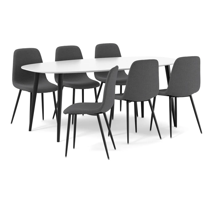 Plaine, Matgrupp med 6 stolar Tracy