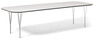 Santino - Matbord, L 180-280 cm - Svart