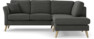 Eden - 2-sits soffa med divan - Grå