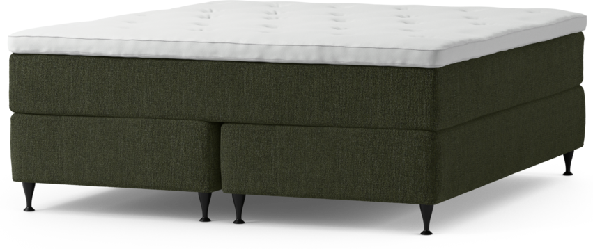 Delux Exclusive - Kontinentalsäng, dubbelsäng med bäddmadrass och sängben