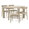 Amina - Matgrupp med 4 stolar Ida - Beige