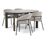 Amina - Matgrupp med 4 karmstolar Selina - Beige