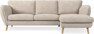 Madison Lux - 2-sits soffa med schäslong höger - Vit
