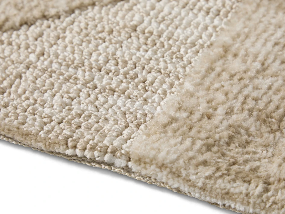 Florian - Stickad matta, 200x300 cm - Beige