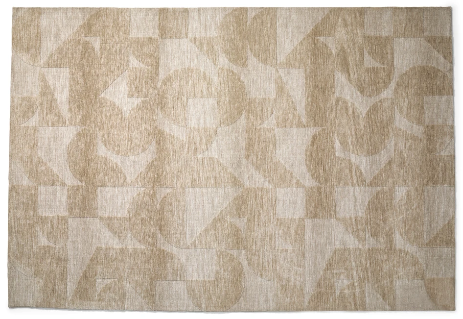 Florian - Stickad matta, 200x300 cm - Beige
