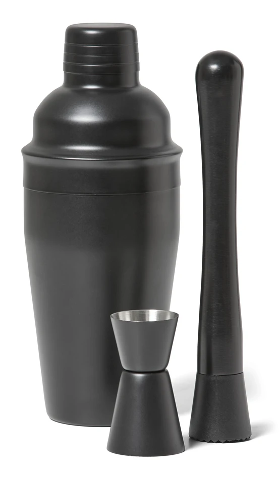 Jacob - Barset, 9,3x10,3x21 cm, 50 cl, 3 delar - Svart