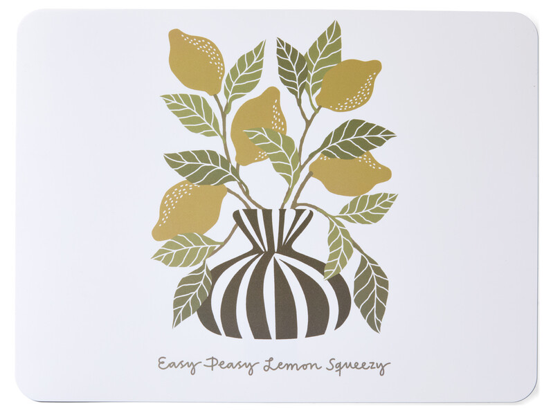 Easy Peasy - Tablett i plast, 30x40 cm - Gul
