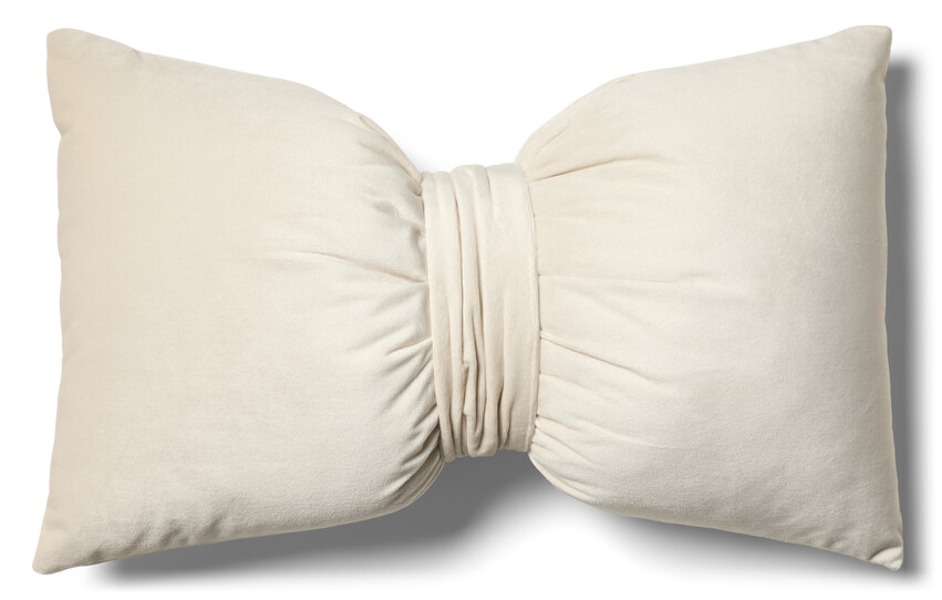 Gabrielle Bow - Prydnadskudde, B30 L50 cm - Vit