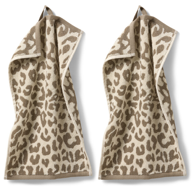 Leo - Gästhandduk 2-pack, 30x50 cm - Beige