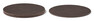 Diné - Underlägg, Ø10, 4-pack - Brun
