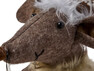 Musse - Juldekoration, L 15, B 13, H 39 cm - Brun