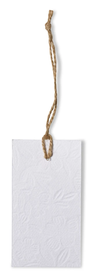 Gåva - Presenttag, 6-pack, L 5,5 H 10 cm - Vit