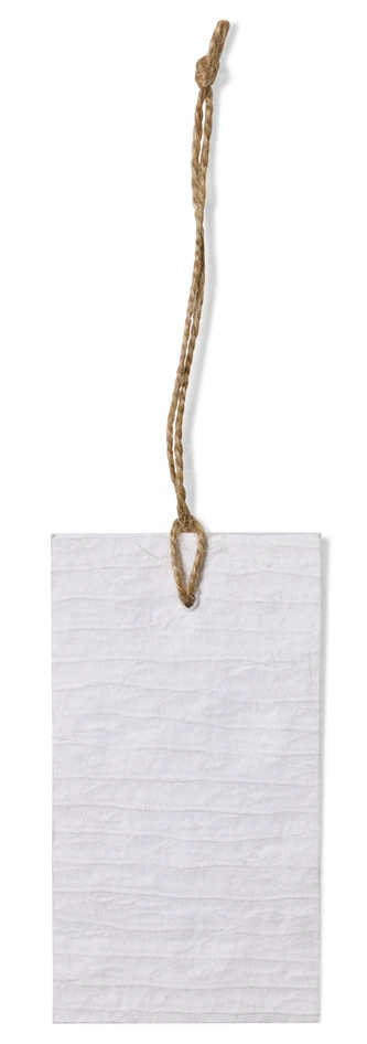 Gåva - Presenttag, 6-pack, L 5,5 H 10 cm - Gul