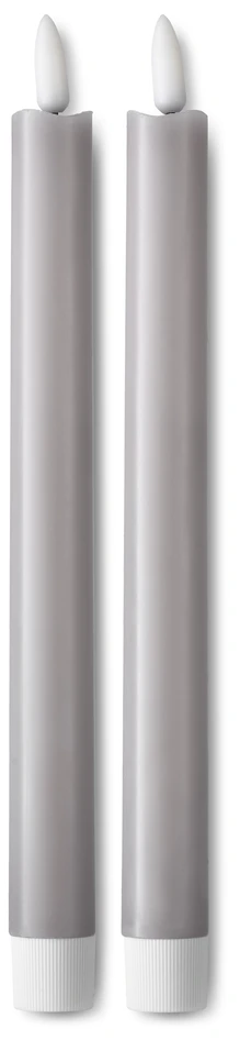 Skimra - LED-ljus, 2-pack, H 25 Ø 2,2 cm, timer - Grå