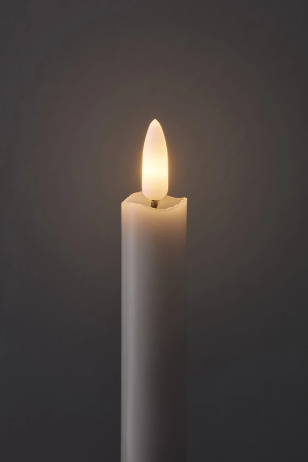 Skimra - LED-ljus, 2-pack, H 25 Ø 2,2 cm, timer - Grå