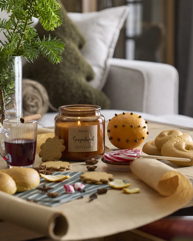 Naval - Doftljus, Gingerbread, brinntid 40 h, 330 gr - inspiration