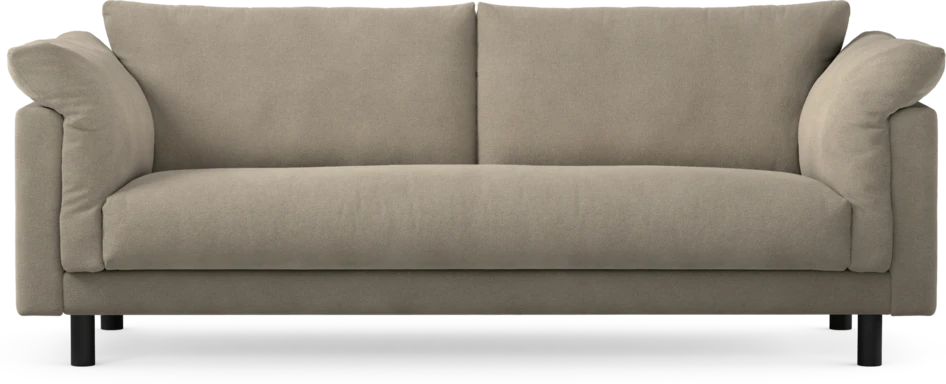 Cherrie - 3-sits soffa, hel dyna, fast klädsel - Beige