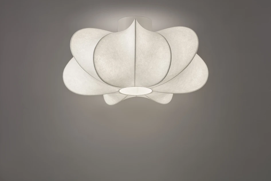 Abra - Taklampa H27 Ø50 cm - Vit