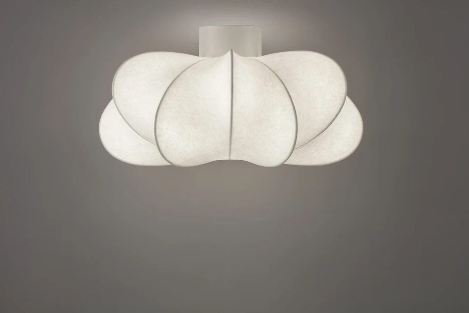 Abra - Taklampa H27 Ø50 cm - Vit