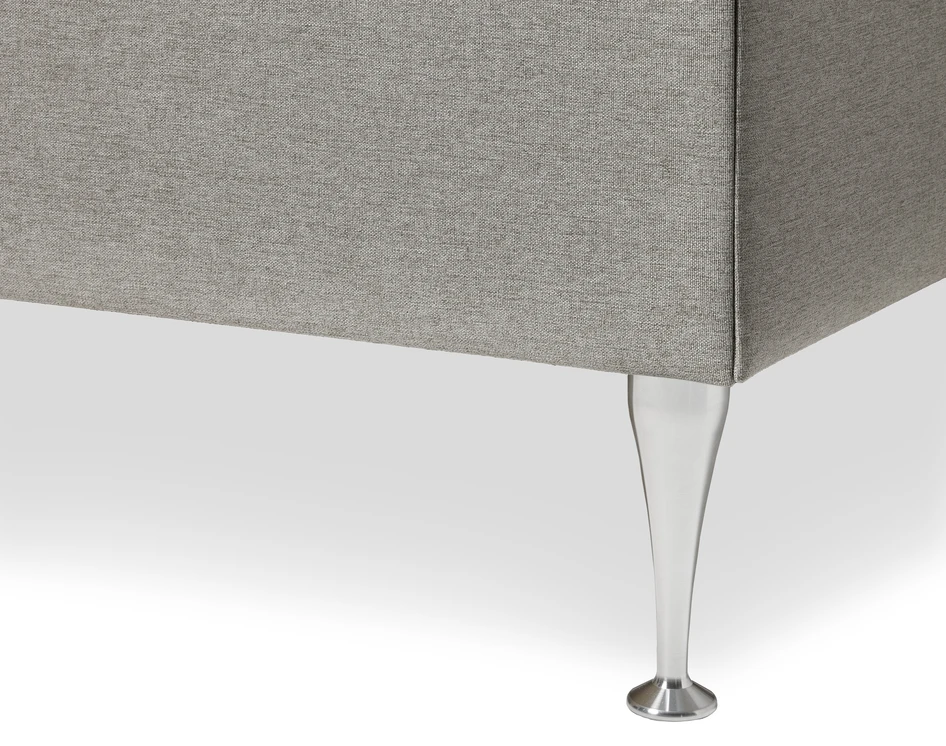 Ease - Manuellt ställbär säng med förvaring, enkelsäng 120x200 cm med bäddmadrass - Grå