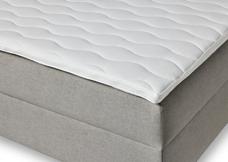 Ease - Manuellt ställbär säng med förvaring, enkelsäng 120x200 cm med bäddmadrass - Grå