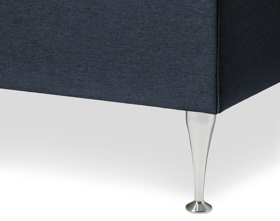 Ease - Manuellt ställbär säng med förvaring, enkelsäng 120x200 cm med bäddmadrass - Blå
