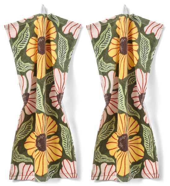 Vega - Gästhandduk, 2-pack, 30x50 cm - Grön
