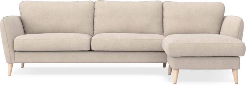 Bridge - 3-sits soffa med schäslong höger - Grå