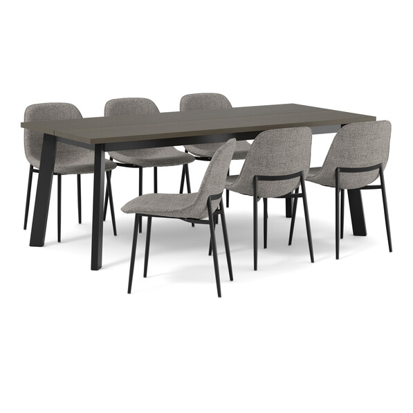 Nomad - Matgrupp med 6 stolar Melic - Grå