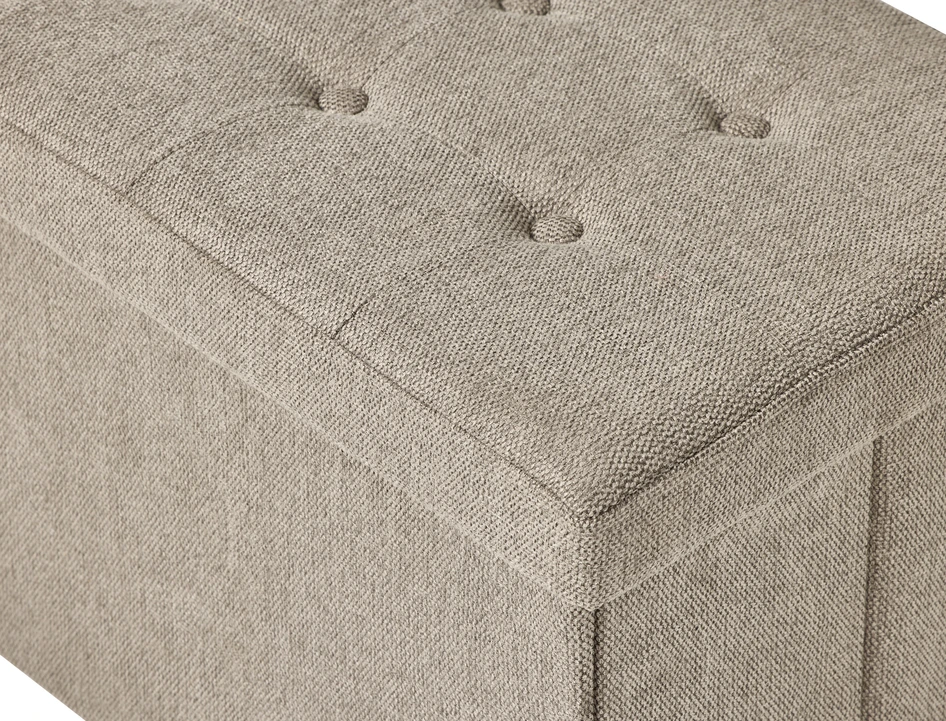 Marja - Puff, B 76 cm - Brun