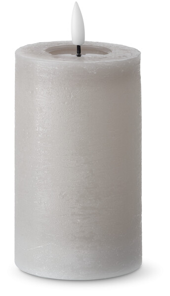 Skimra - LED-ljus, H 12 Ø 7,5 cm, timer - Grå