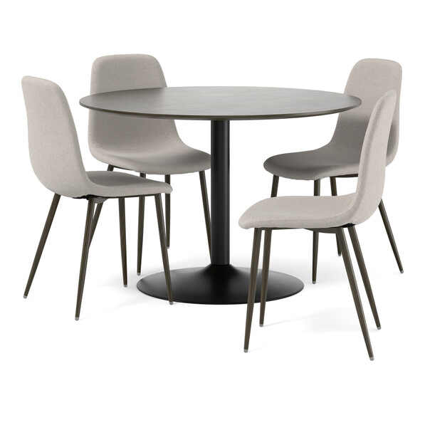 Plaine - Matgrupp med 4 stolar Tracy - Beige