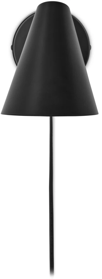 Valdemar - Vägglampa L22 B10 H13,5 cm - Svart
