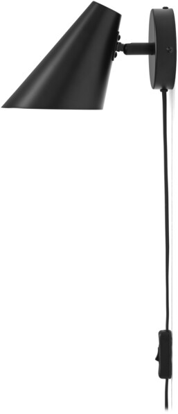 Valdemar - Vägglampa L22 B10 H13,5 cm - Svart