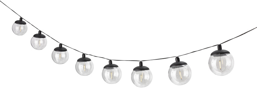 Kian - Solcellsbelysning 210 cm - Svart