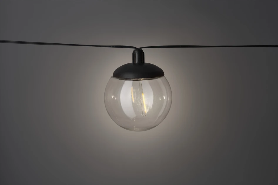 Kian - Solcellsbelysning 210 cm - Svart